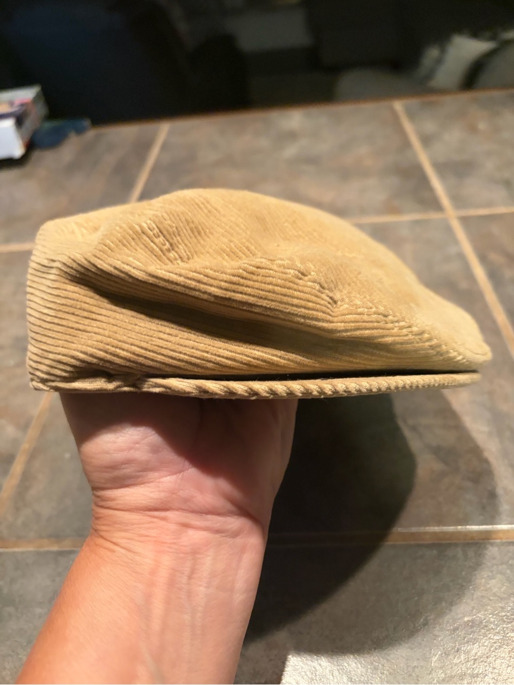 The Children's Place Tan Corduroy Newsboy Cap- toddler